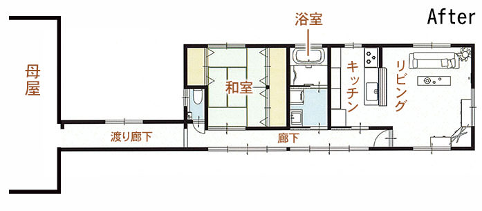 新発田市M様邸 二世帯リフォーム後_間取り