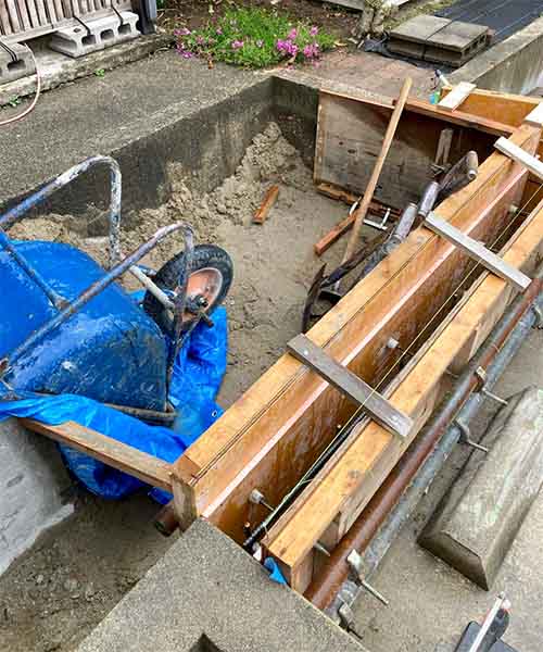 新潟市北区I様邸 外構リフォーム中