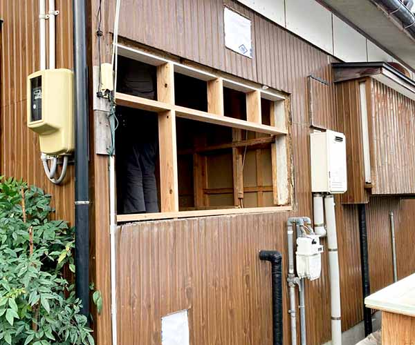 新潟市北区N様邸 お風呂リフォーム中_窓