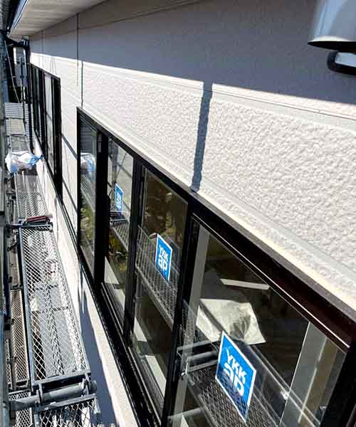 新潟市北区S様邸二世帯リフォーム後_バルコニー囲い