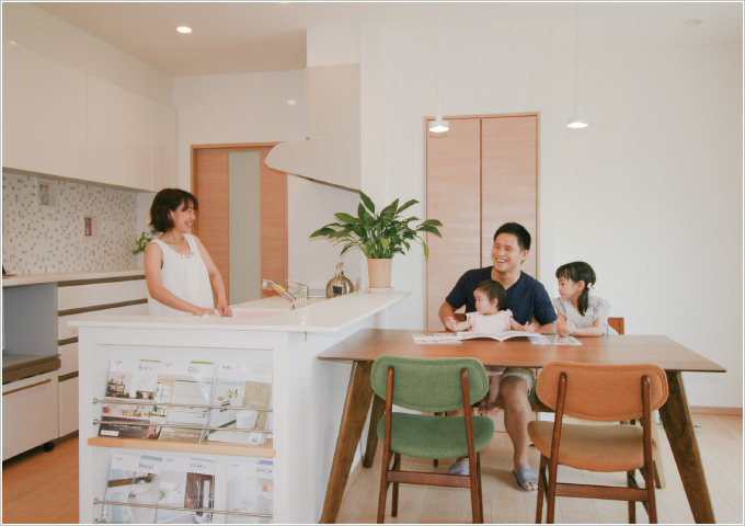 新潟市江南区H様邸フルリフォーム後_リビング