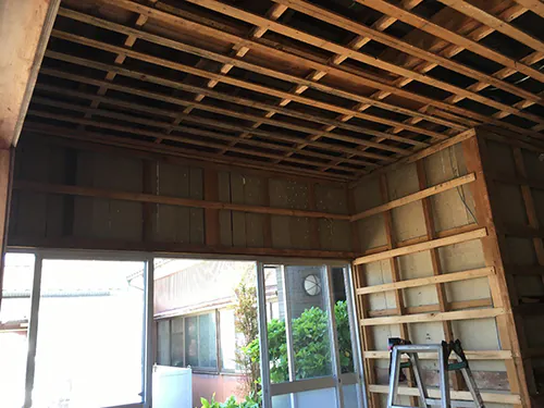 新潟市江南区N様邸リフォーム中_天井