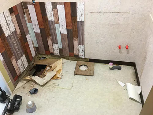 新潟市江南区N様邸洗面所リフォーム中