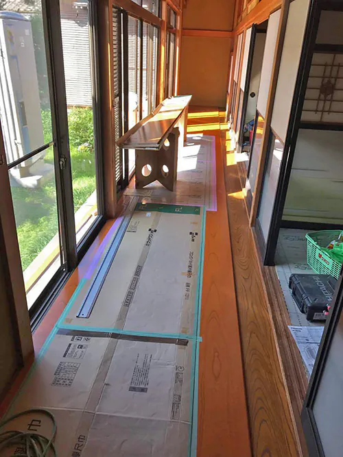 新潟市北区K様邸　廊下リフォーム中