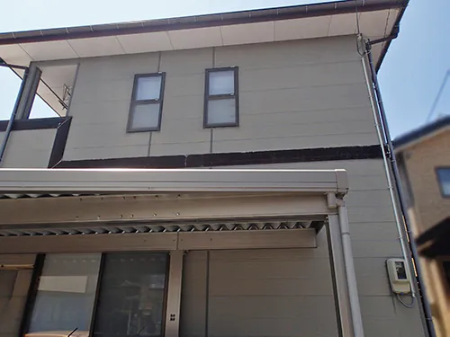 新発田市M様邸　外壁張替え前_外観