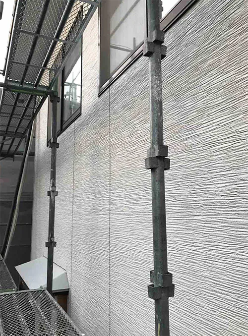 新発田市M様邸　外壁張替え後_白い外壁