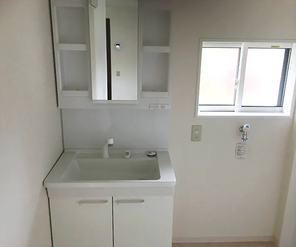 聖籠町I様邸　平屋リフォーム後_洗面台