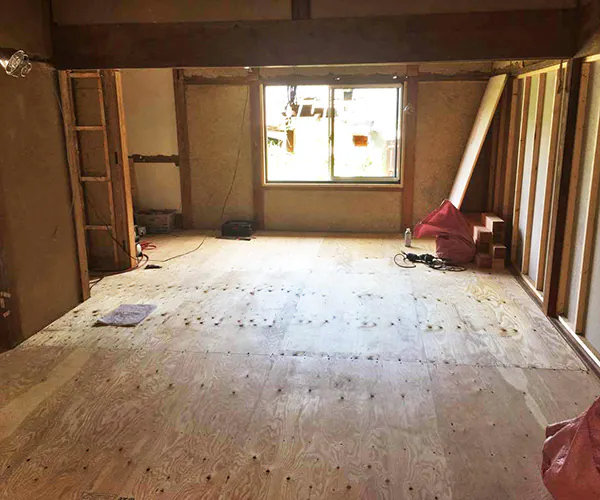 聖籠町I様邸　平屋リフォーム中_床下地