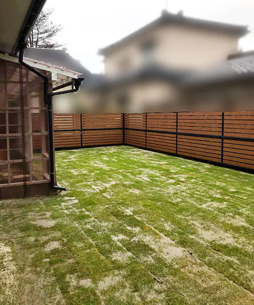 新潟市北区Y様邸　エクステリアリフォーム後_庭