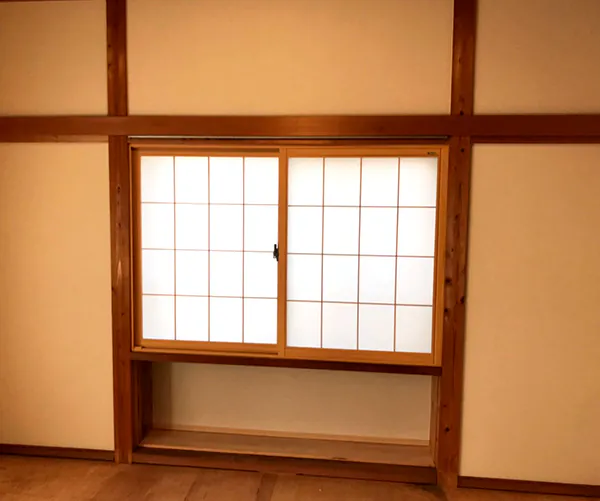 新潟市北区Y様邸　障子風内窓設置後