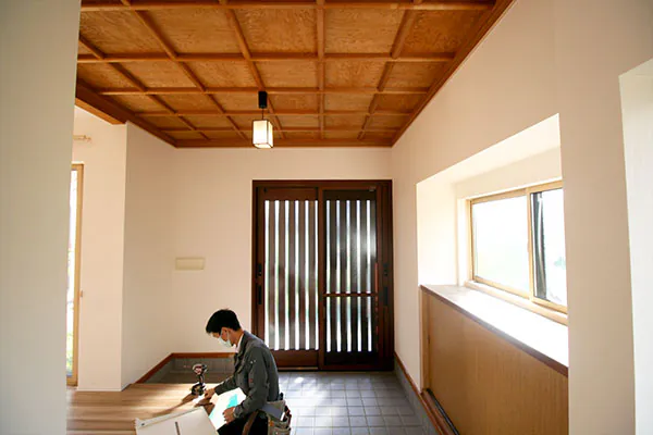 新潟市北区K様邸フルリフォーム後_玄関ホール