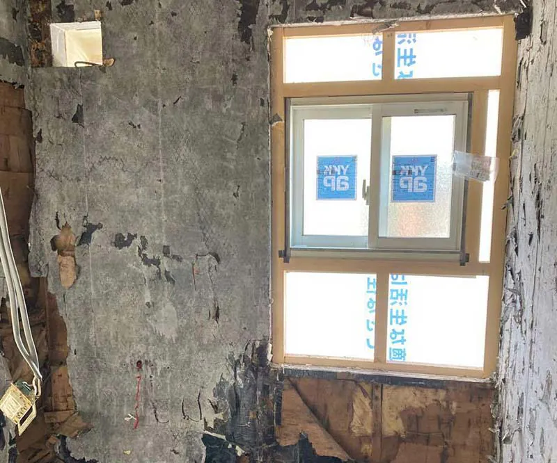 新潟市東区A様邸風呂リフォーム中_解体