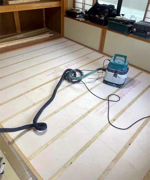 新潟市北区H様邸　和室リフォーム中_断熱