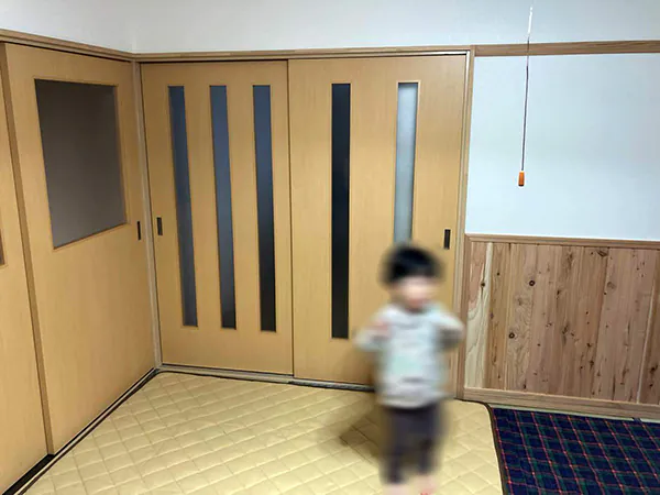 阿賀野市H様邸リビングリフォーム後_新しい建具