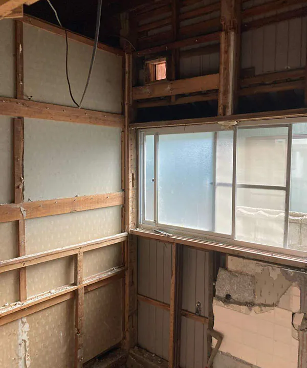 新潟市東区S様邸_風呂リフォーム中_解体