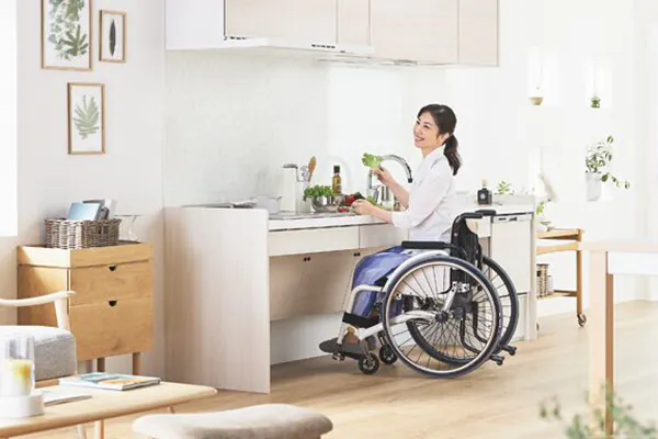 車椅子でも使いやすいキッチン
