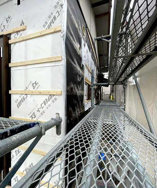 新潟市北区Y様邸フルリフォーム中_外壁