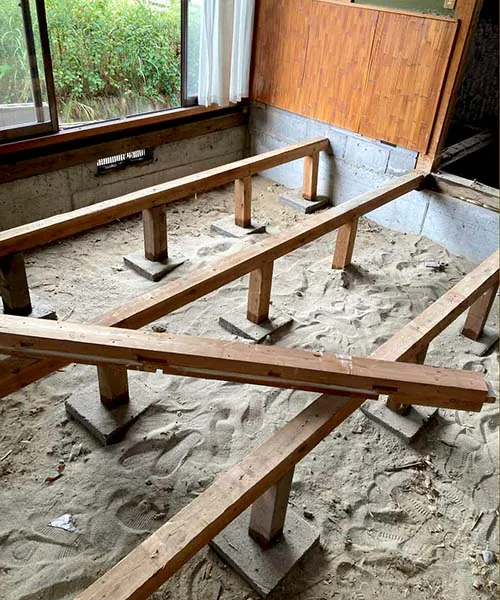 新潟市北区Y様邸フルリフォーム中_床下