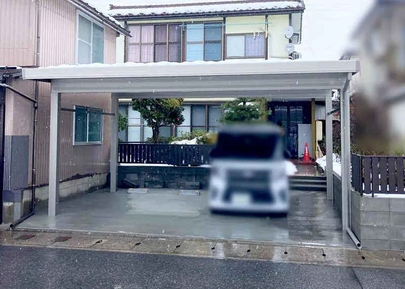 新潟市北区H様邸 カーポート設置後