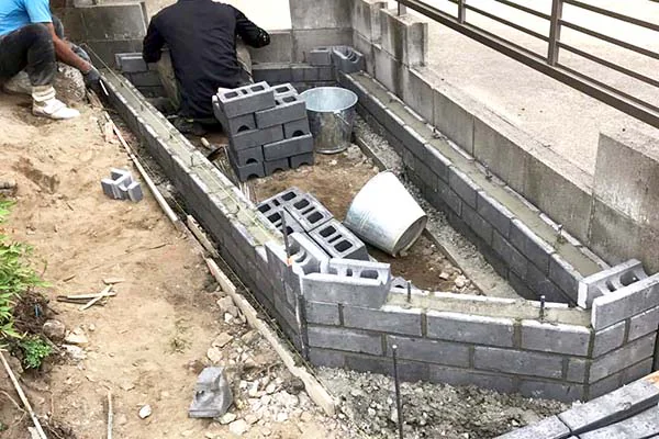 花壇の設置