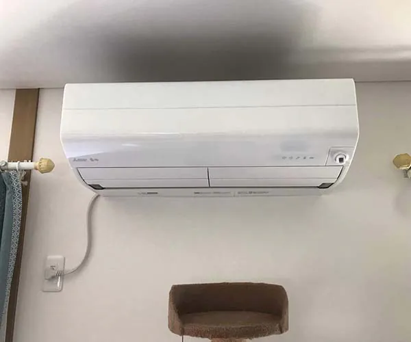 新潟市北区O様邸水まわりリフォーム後_新しいエアコン