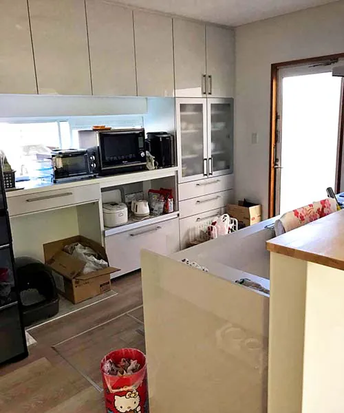 新潟市北区O様邸水まわりリフォーム後_新しいカップボード