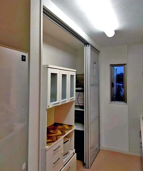 新発田市Y様邸LDKリフォーム後_キッチン収納