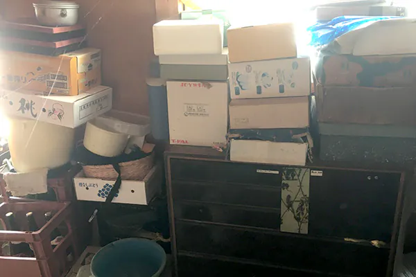 新潟市北区N様邸平屋リフォーム前_長年の荷物