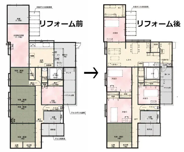 新潟市北区N様邸平屋リフォーム事例_間取り