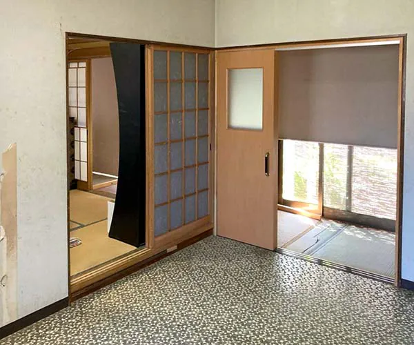 新潟市北区A様邸キッチンリフォーム前_ビニールクロス