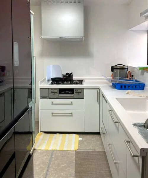 新潟市北区A様邸水回りリフォーム後_キッチン　ミッテ（TOTO）
