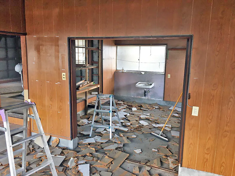新潟市北区Y様邸平屋リフォーム中_内部解体