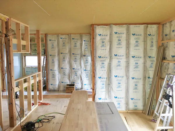 新潟市北区Y様邸平屋リフォーム中_断熱材