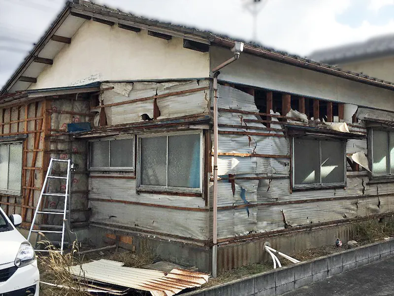新潟市北区Y様邸平屋リフォーム前_解体