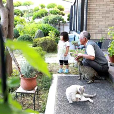 祖父と孫の同居