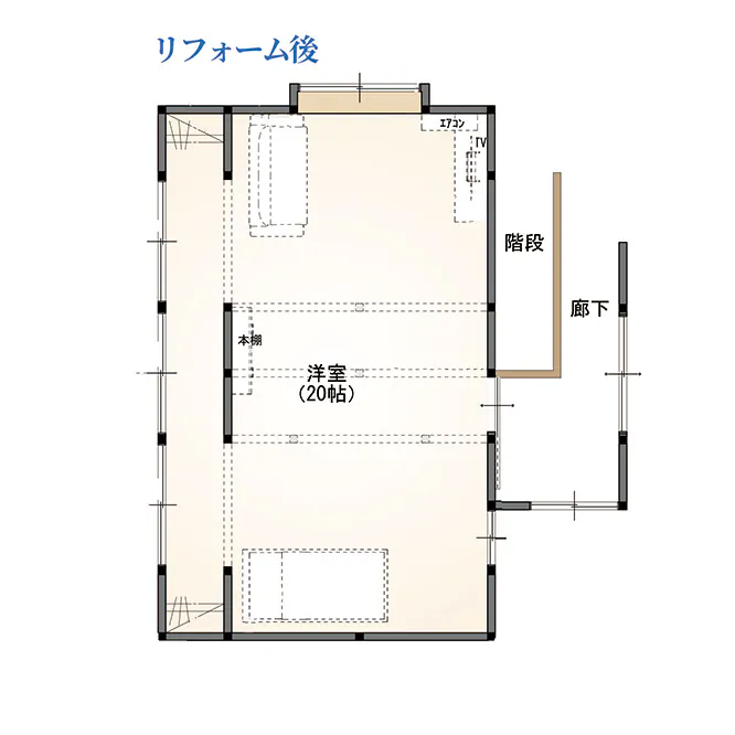 新発田市Y様邸内装リフォーム後_間取り