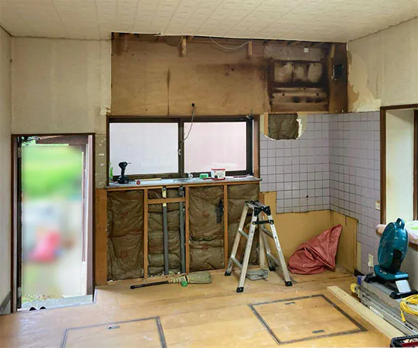 新潟市北区Y様邸水まわりリフォーム中_キッチン