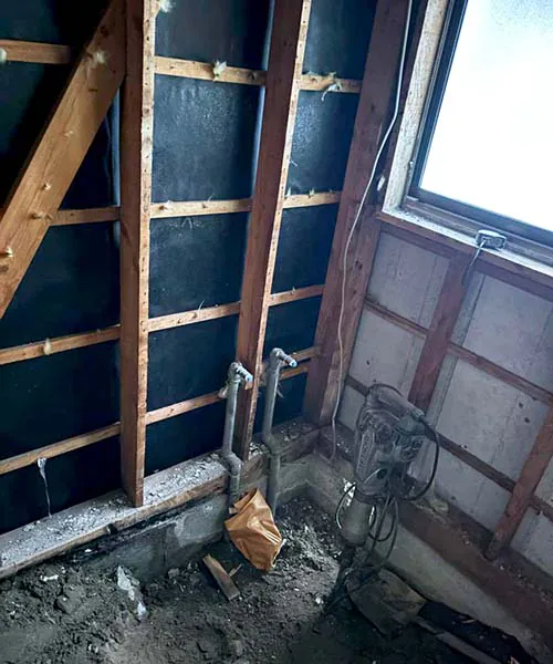 新潟市北区S様邸水まわりリフォーム中_解体