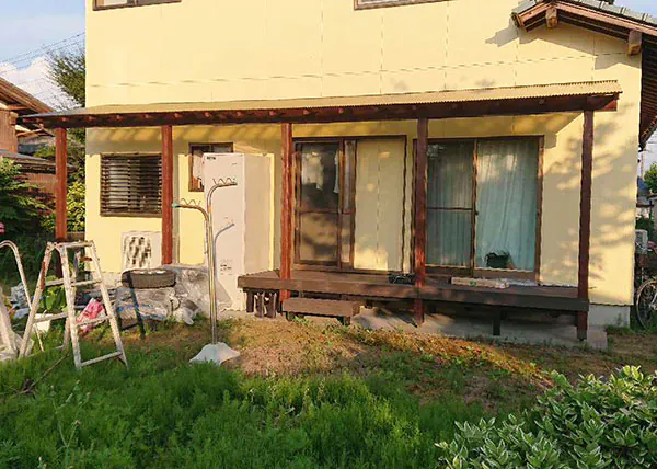 新発田市S様邸フルリフォーム後_物干しテラス