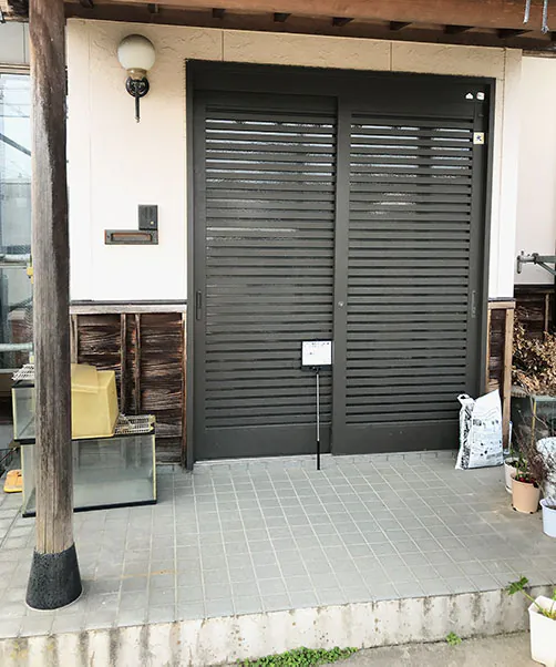 新発田市S様邸玄関リフォーム前