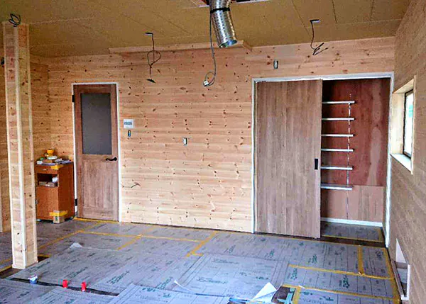 新発田市S様邸LDKリフォーム中_パントリー