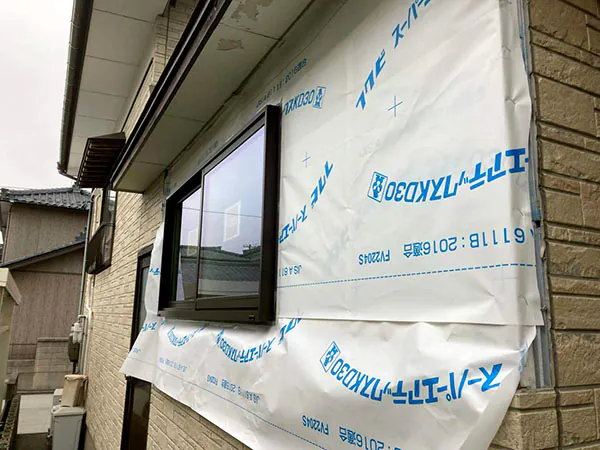 新潟市北区K様邸水まわりリフォーム中_窓周り