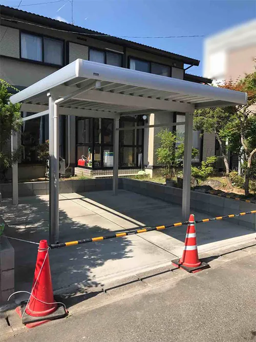 新発田市Y様邸カーポート設置
