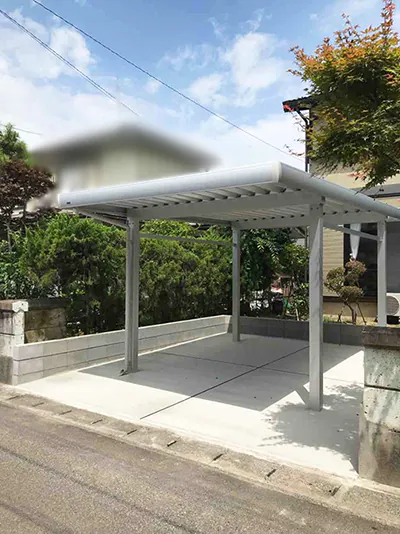 新発田市Y様邸カーポート設置_完成
