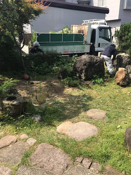 新発田市Y様邸カーポート設置前