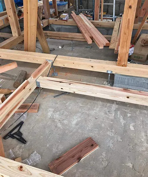 新潟市東区H様邸　フルリノベーション中_補強