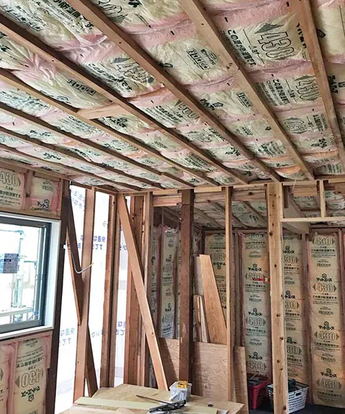 新潟市東区H様邸　フルリノベーション中_断熱材