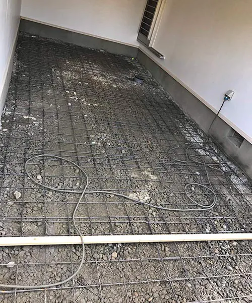 新潟市東区H様邸　フルリノベーション中_メッシュ筋