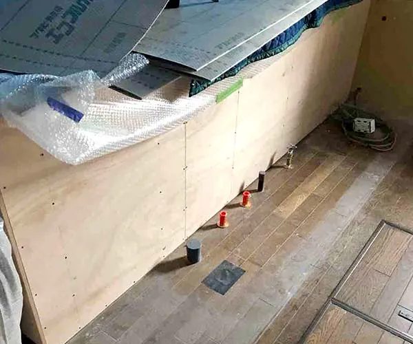 新潟市北区Y様邸キッチンリフォーム中_キッチン下地