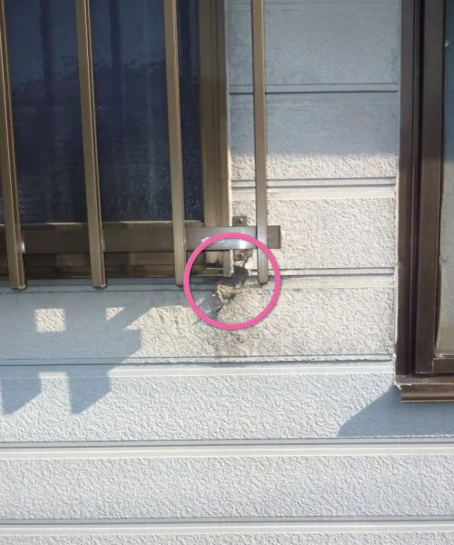 窓周りの凍害